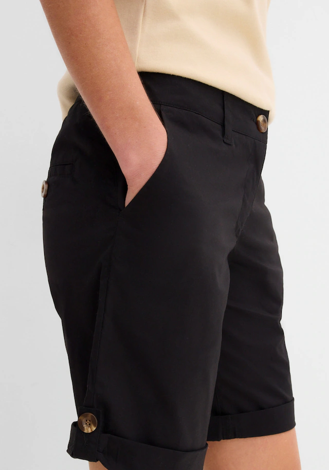 bonprix Bermudas »Stretch Bermuda« mit krempelbaren Beinen, Regular Fit