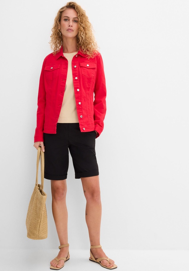bonprix Bermudas »Stretch Bermuda« mit krempelbaren Beinen, Regular Fit