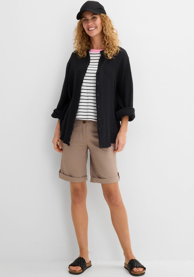 bonprix Bermudas »Stretch Bermuda« mit krempelbaren Beinen, Regular Fit