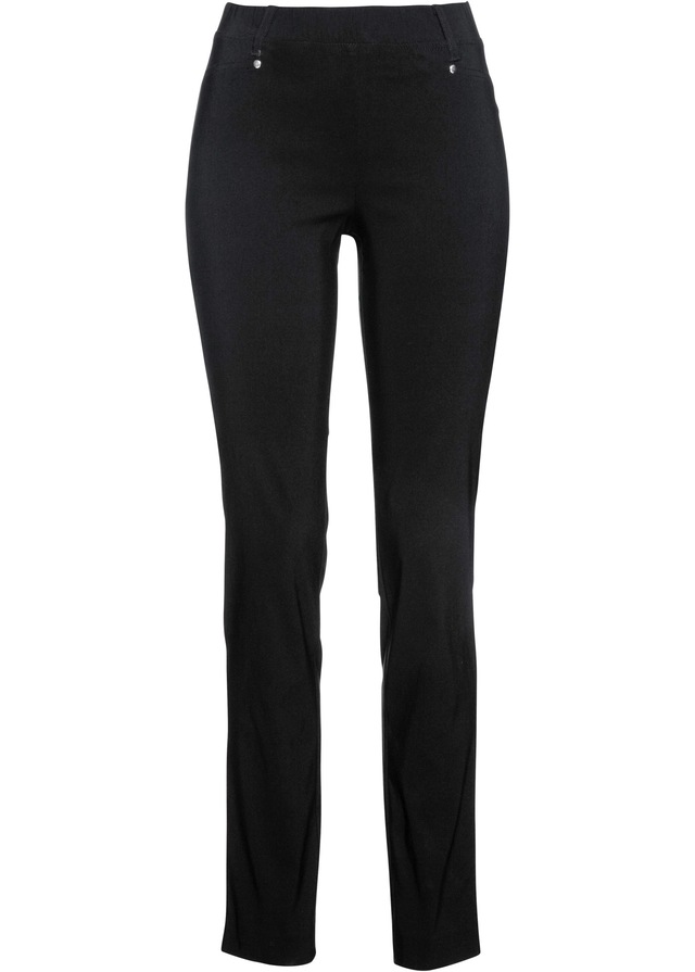 bonprix »Stretch-Hose in Schlupfform« aus Viskose, Slim Fit Passform, Schlupfform mit Gürtelschlaufen