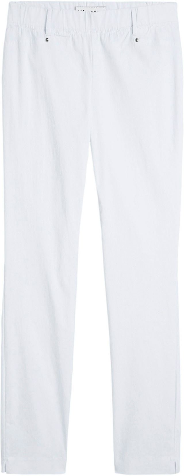 bonprix »Stretch-Hose in Schlupfform« aus Viskose, Slim Fit Passform, Schlupfform mit Gürtelschlaufen