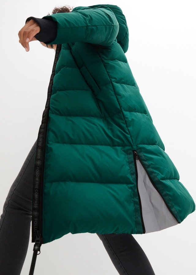 bonprix Steppmantel »Daunenmantel mit recycelter Daune und isolierender Wärmetechnologie« sportlicher Stil, mit 2-Wege-Reißverschluss, oversize, wasserabweisend