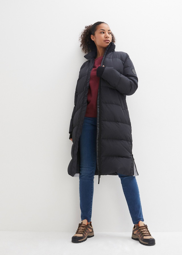 bonprix Steppmantel »Daunenmantel mit recycelter Daune und isolierender Wärmetechnologie« sportlicher Stil, mit 2-Wege-Reißverschluss, oversize, wasserabweisend