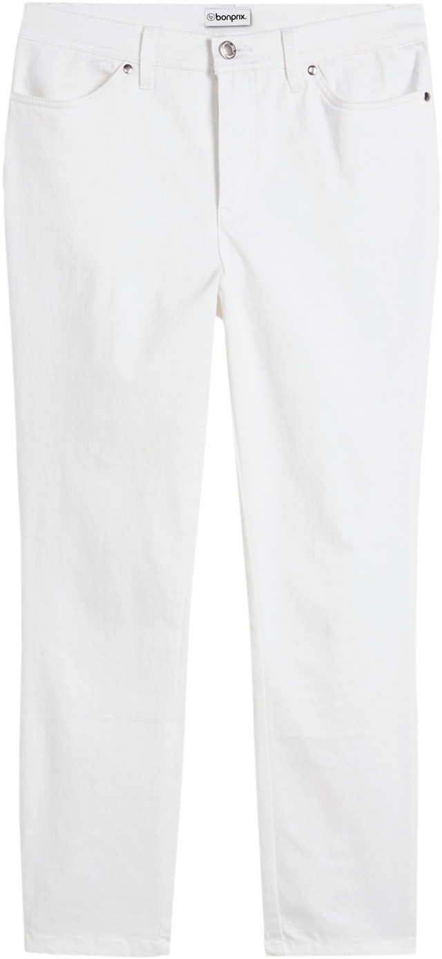 bonprix Stretch-Hose »Stretchhose aus Baumwolle« aus Baumwolle, Polyester und Elasthan, Slim Fit Passform, 7/8-Länge