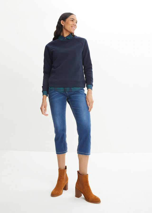 bonprix 7/8-Jeans Slim fit Passform, schmale Beinform, 7/8-Länge
