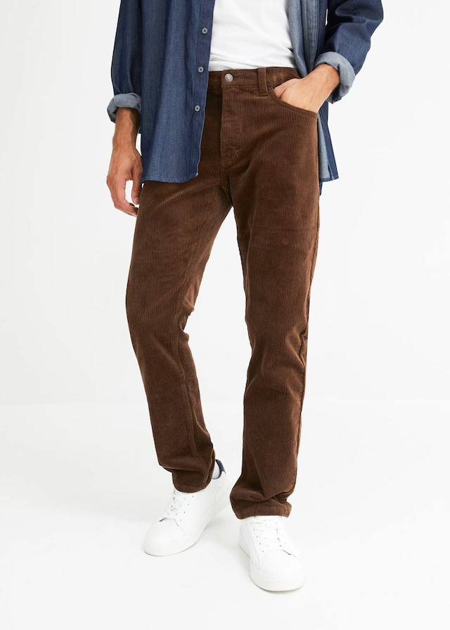 bonprix Cordhose »Regular Fit Stretch-Cordhose mit Komfortschnitt« aus Baumwolle und Elasthan, Regular Fit, Komfortschnitt