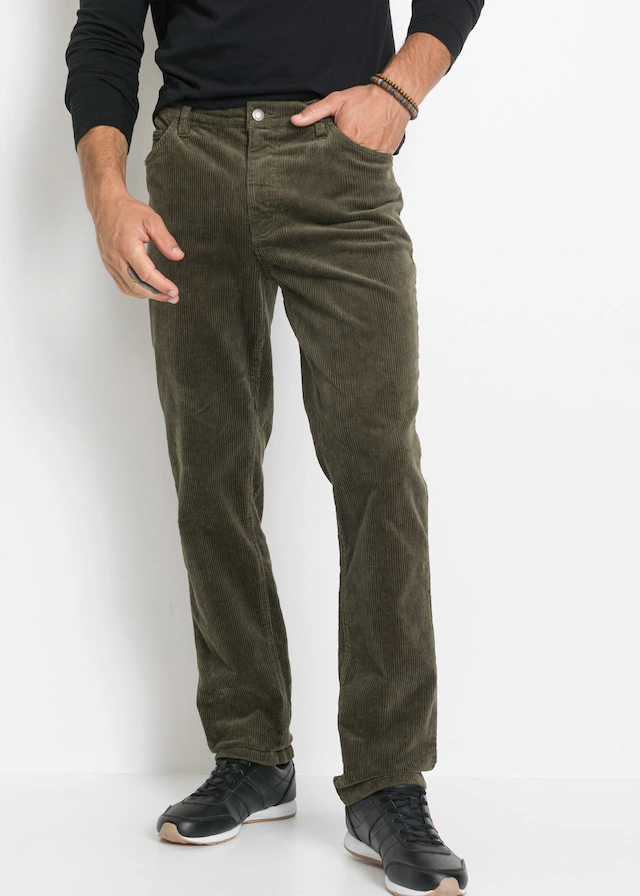 bonprix Cordhose »Regular Fit Stretch-Cordhose mit Komfortschnitt« aus Baumwolle und Elasthan, Regular Fit, Komfortschnitt