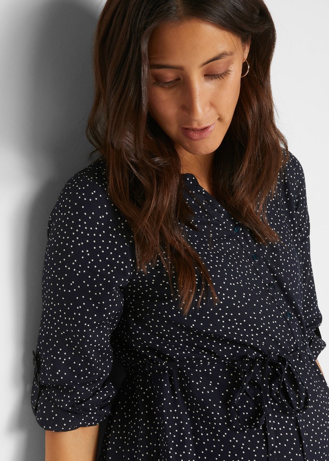 bonprix Umstandskleid als Kleid oder Bluse tragbar, aus Viskose, Loose Fit