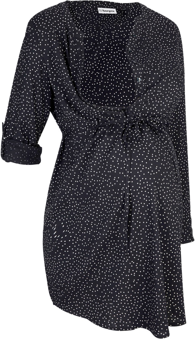 bonprix Umstandskleid als Kleid oder Bluse tragbar, aus Viskose, Loose Fit