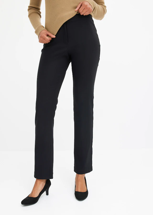 bonprix Stretch-Hose »Stretch-Hose« aus Polyester und Viskose, mit Elasthan-Anteil, Regular Fit