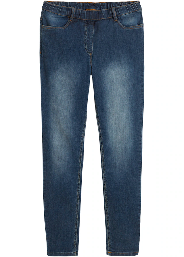 bonprix Jeansjeggings »Jeggings Mid Waist, Bequembund« Slim Fit Passform, Mid Waist Schnitt, mit Bequembund