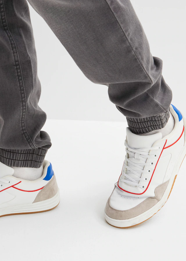 bonprix Jogg Pants »Regular Fit Jeans-Jogger mit Komfortbund, Straight« mit Komfortbund