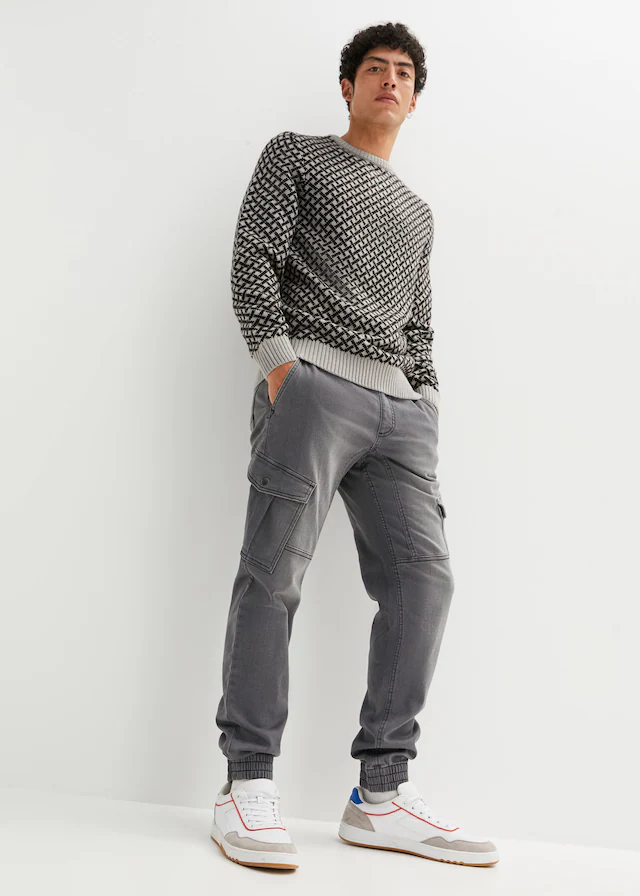 bonprix Jogg Pants »Regular Fit Jeans-Jogger mit Komfortbund, Straight« mit Komfortbund