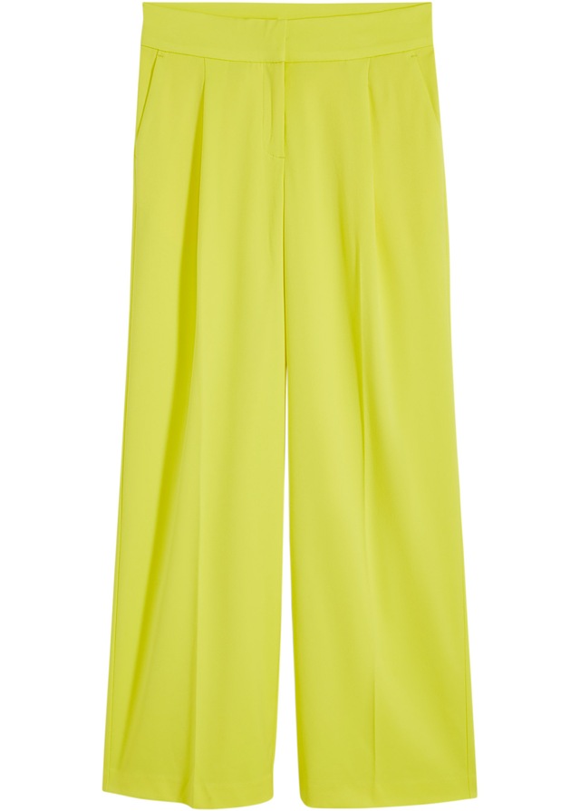 bonprix Marlene-Hose »Marlenehose« aus Polyester, Viskose und Elasthan, Regular Fit, weites Bein