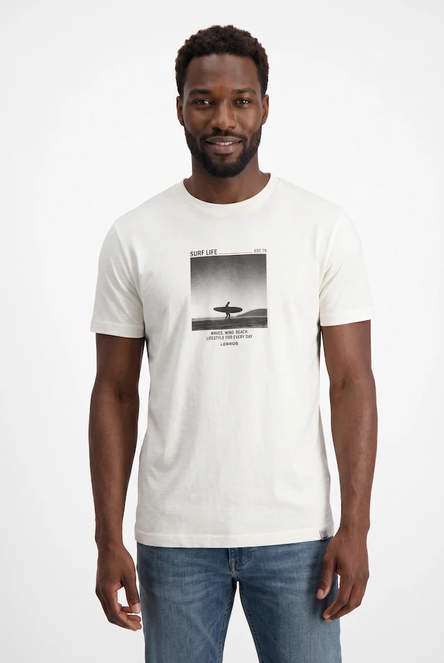 LERROS Kurzarmshirt Sommershirt mit Print
