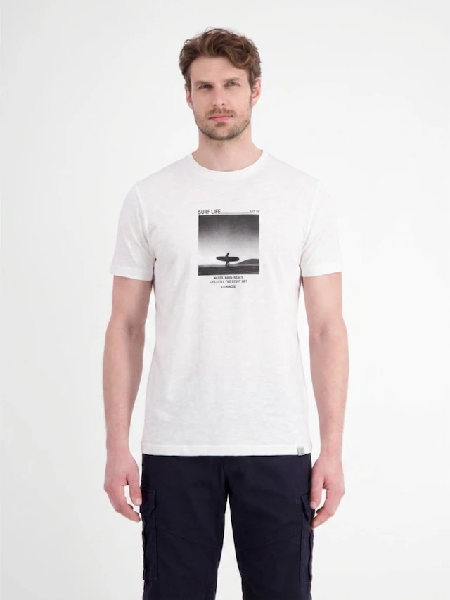 LERROS Kurzarmshirt Sommershirt mit Print
