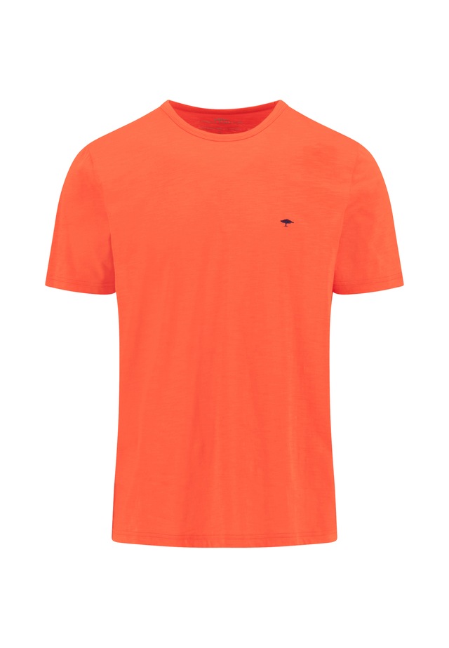 FYNCH-HATTON T-Shirt regular fit, unifarben, mit Logo Stickerei