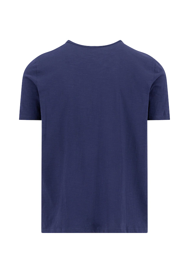 FYNCH-HATTON T-Shirt regular fit, unifarben, mit Logo Stickerei