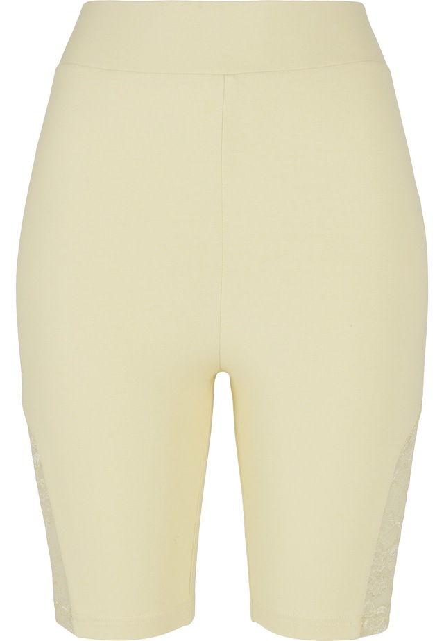 URBAN CLASSICS Fahrradhose »Urban Classics Damen Ladies High Waist Lace Inset Cycle Shorts«