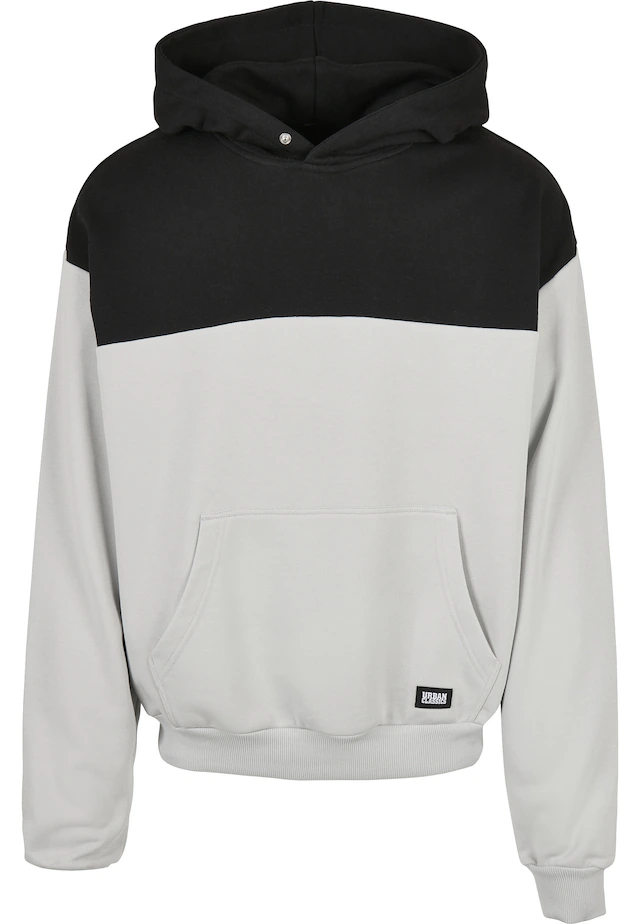 URBAN CLASSICS Rundhalspullover »Urban Classics Herren Upper Block Hoody« 1 Stk.