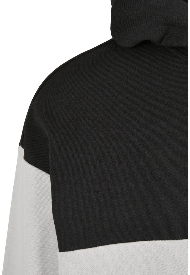 URBAN CLASSICS Rundhalspullover »Urban Classics Herren Upper Block Hoody« 1 Stk.