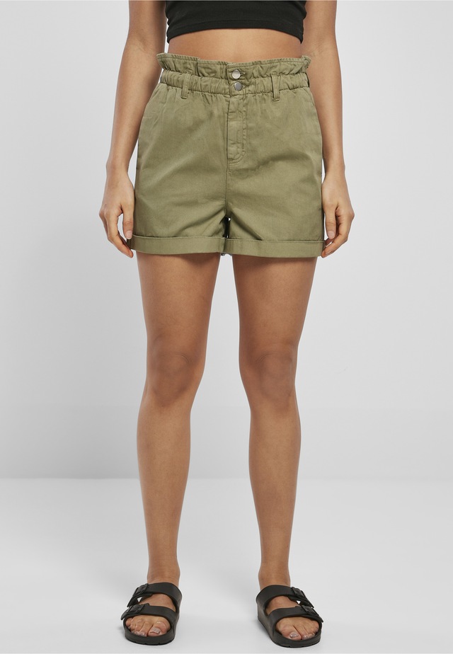 URBAN CLASSICS Stoffhose »Urban Classics Damen Ladies Paperbag Shorts«