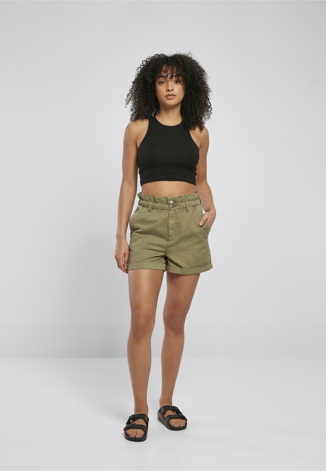 URBAN CLASSICS Stoffhose »Urban Classics Damen Ladies Paperbag Shorts«