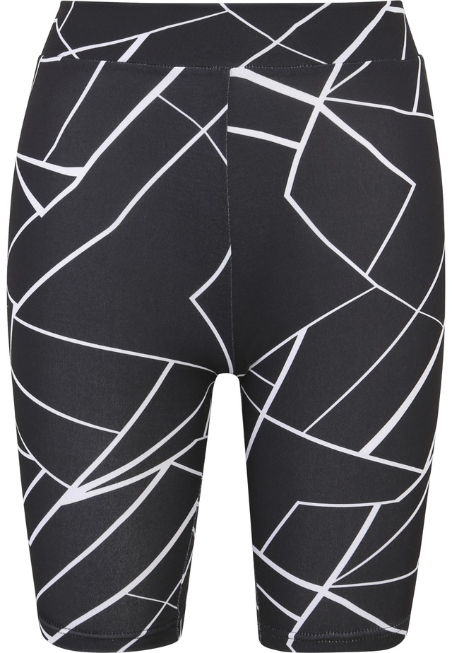 URBAN CLASSICS Stoffhose »Urban Classics Damen Ladies AOP Cycle Shorts 2-Pack«