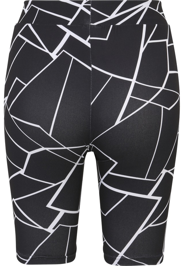 URBAN CLASSICS Stoffhose »Urban Classics Damen Ladies AOP Cycle Shorts 2-Pack«