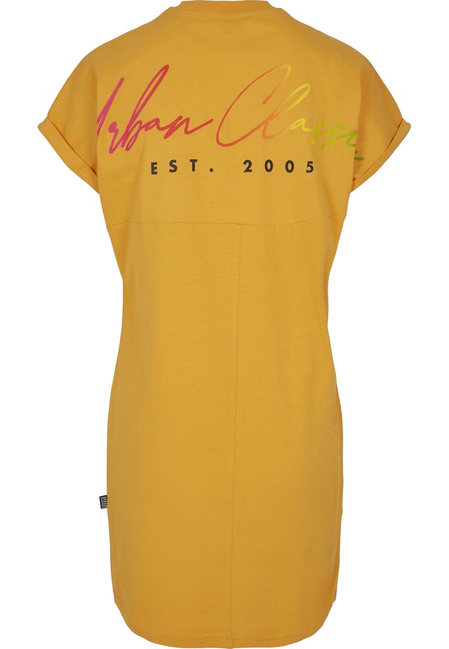 URBAN CLASSICS A-Linien-Kleid »Urban Classics Damen Ladies Rainbow Tee Dress« 1 Stk. tlg.