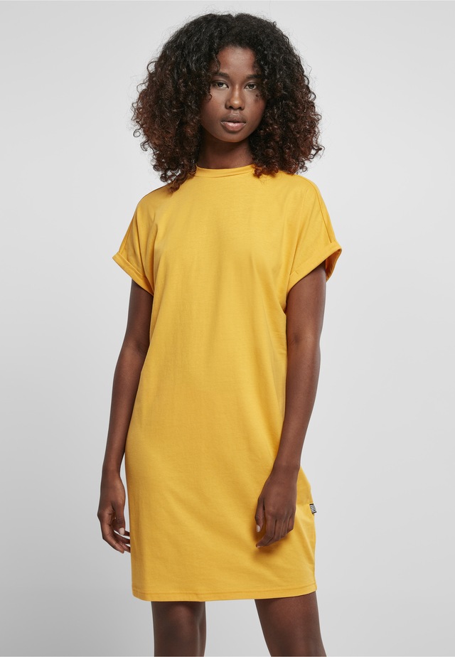 URBAN CLASSICS A-Linien-Kleid »Urban Classics Damen Ladies Rainbow Tee Dress« 1 Stk. tlg.
