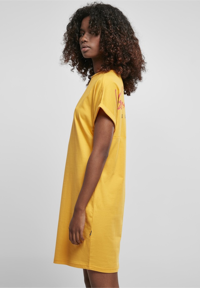 URBAN CLASSICS A-Linien-Kleid »Urban Classics Damen Ladies Rainbow Tee Dress« 1 Stk. tlg.