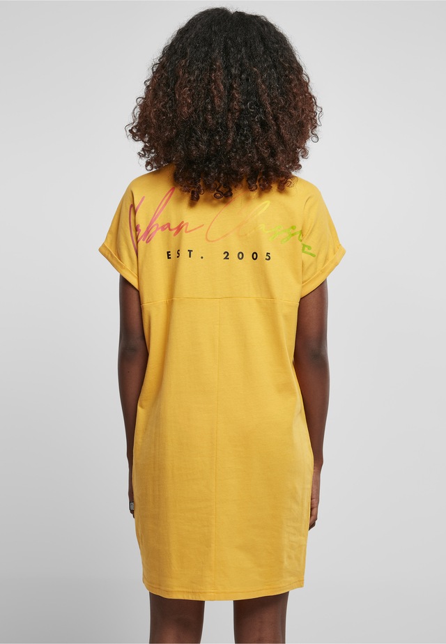 URBAN CLASSICS A-Linien-Kleid »Urban Classics Damen Ladies Rainbow Tee Dress« 1 Stk. tlg.