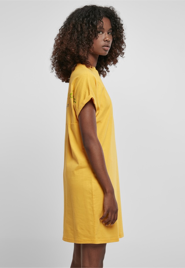 URBAN CLASSICS A-Linien-Kleid »Urban Classics Damen Ladies Rainbow Tee Dress« 1 Stk. tlg.