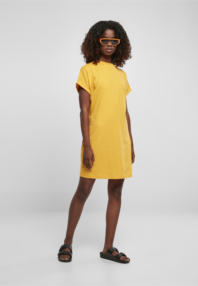 URBAN CLASSICS A-Linien-Kleid »Urban Classics Damen Ladies Rainbow Tee Dress« 1 Stk. tlg.