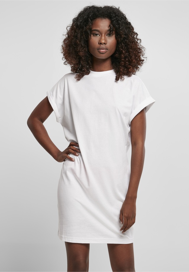 URBAN CLASSICS A-Linien-Kleid »Urban Classics Damen Ladies Rainbow Tee Dress« 1 Stk. tlg.