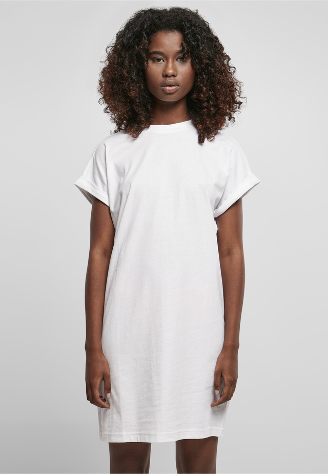 URBAN CLASSICS A-Linien-Kleid »Urban Classics Damen Ladies Rainbow Tee Dress« 1 Stk. tlg.