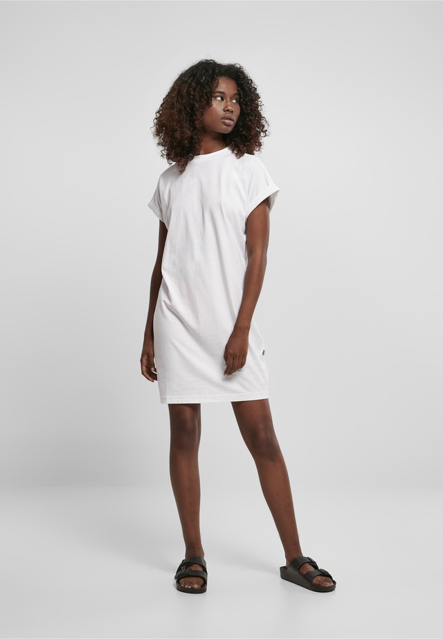 URBAN CLASSICS A-Linien-Kleid »Urban Classics Damen Ladies Rainbow Tee Dress« 1 Stk. tlg.