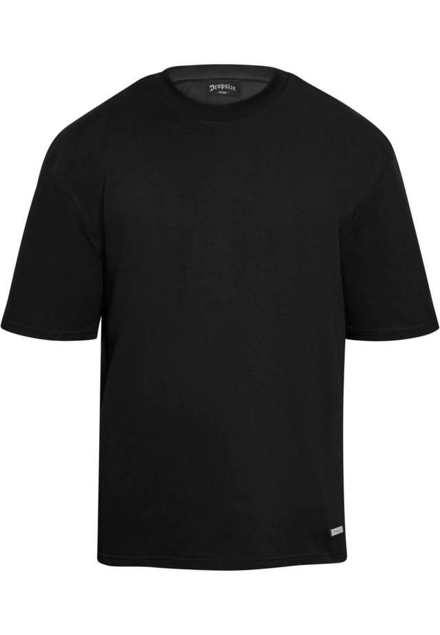 Dropsize T-Shirt »Dropsize Herren Heavy Oversize Metal Patch Basic T-Shirt« 1 Stk.