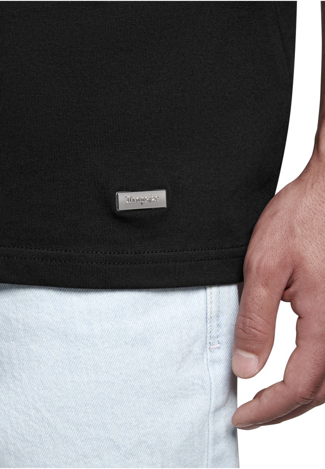 Dropsize T-Shirt »Dropsize Herren Heavy Oversize Metal Patch Basic T-Shirt« 1 Stk.