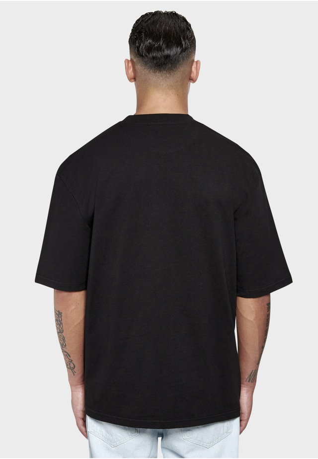 Dropsize T-Shirt »Dropsize Herren Heavy Oversize Metal Patch Basic T-Shirt« 1 Stk.
