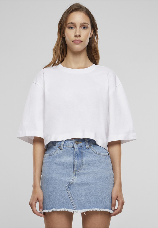 URBAN CLASSICS T-Shirt »Urban Classics Damen Ladies Heavy Organic Oversized Cropped Tee« 1 Stk.