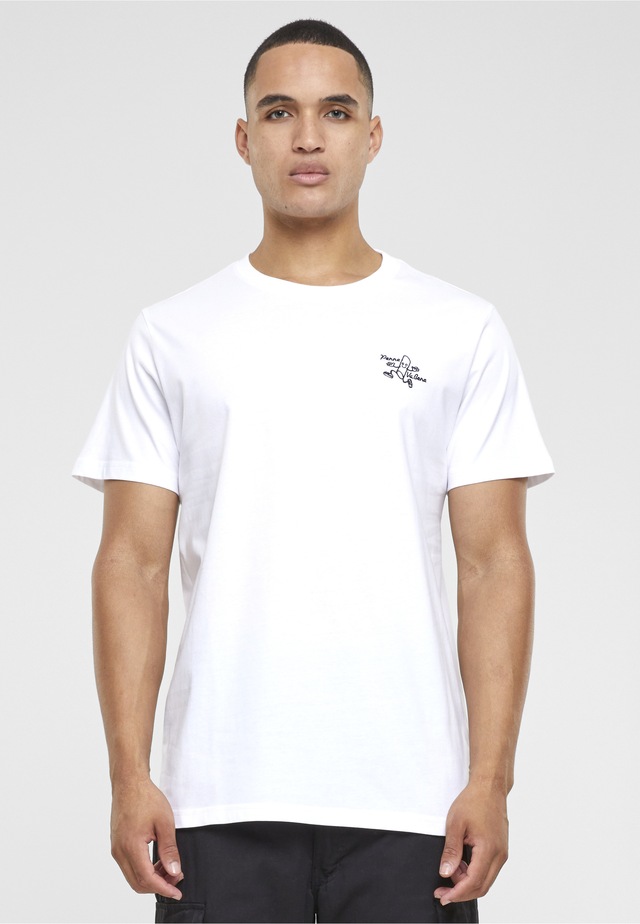 MisterTee T-Shirt »MisterTee Herren Penne Va Bene Tee EMB« 1 Stk.