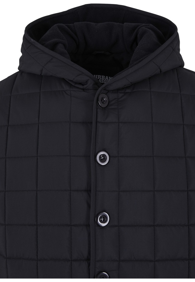 URBAN CLASSICS Winterjacke »Urban Classics Herren Polar Fleece Lined Parka« 1 Stk. tlg. mit Kapuze