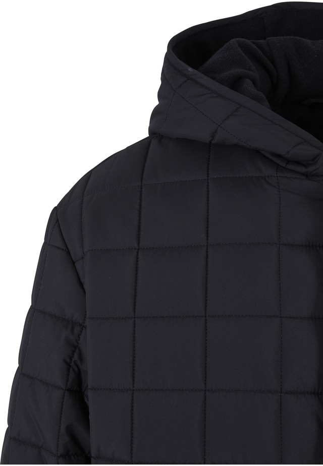 URBAN CLASSICS Winterjacke »Urban Classics Herren Polar Fleece Lined Parka« 1 Stk. tlg. mit Kapuze
