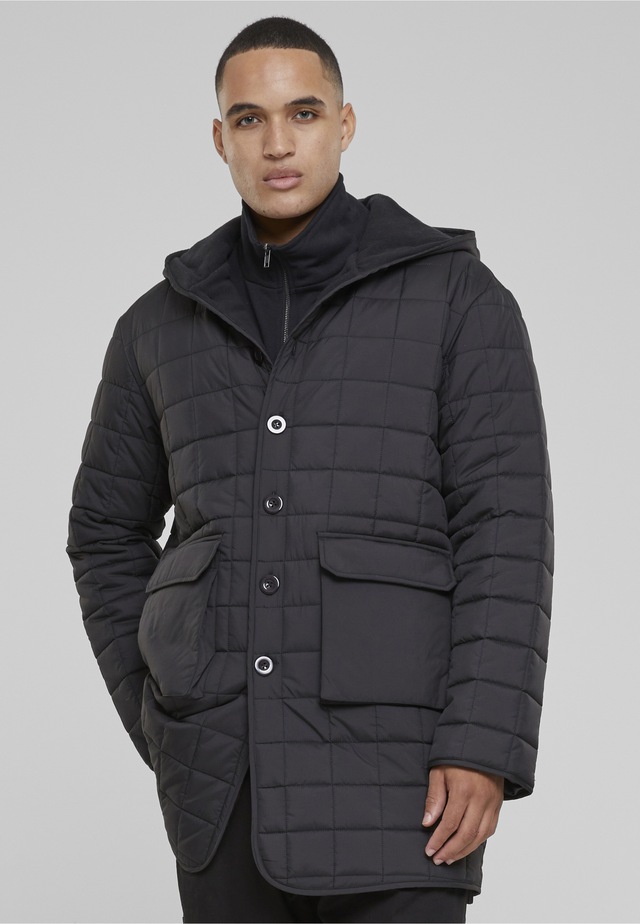 URBAN CLASSICS Winterjacke »Urban Classics Herren Polar Fleece Lined Parka« 1 Stk. tlg. mit Kapuze