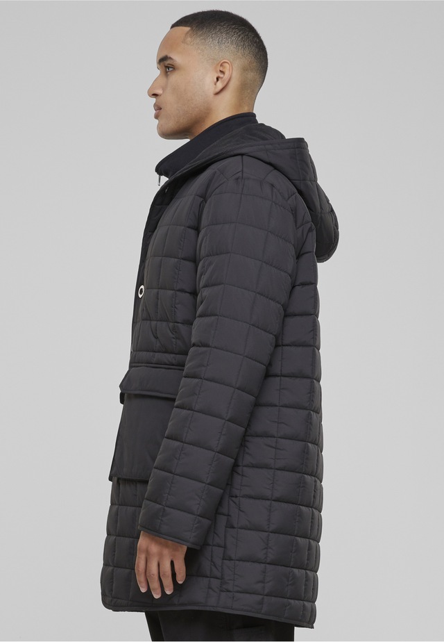 URBAN CLASSICS Winterjacke »Urban Classics Herren Polar Fleece Lined Parka« 1 Stk. tlg. mit Kapuze