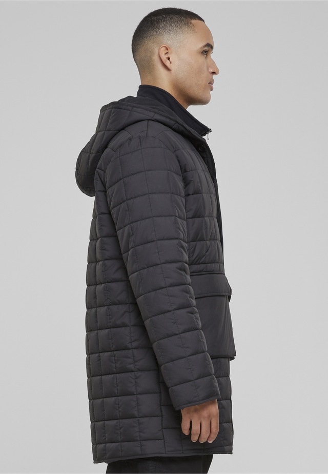 URBAN CLASSICS Winterjacke »Urban Classics Herren Polar Fleece Lined Parka« 1 Stk. tlg. mit Kapuze