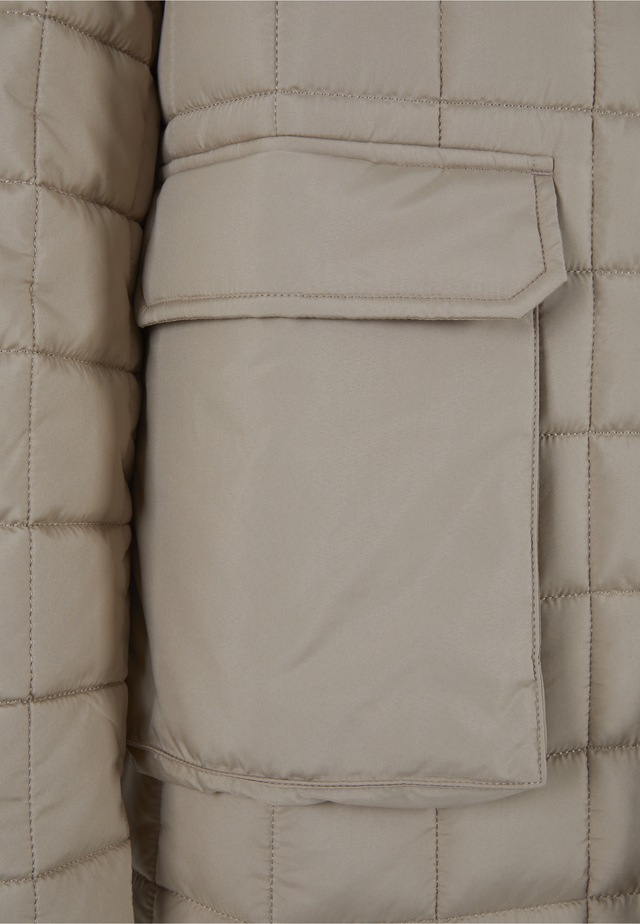 URBAN CLASSICS Winterjacke »Urban Classics Herren Polar Fleece Lined Parka« 1 Stk. tlg. mit Kapuze
