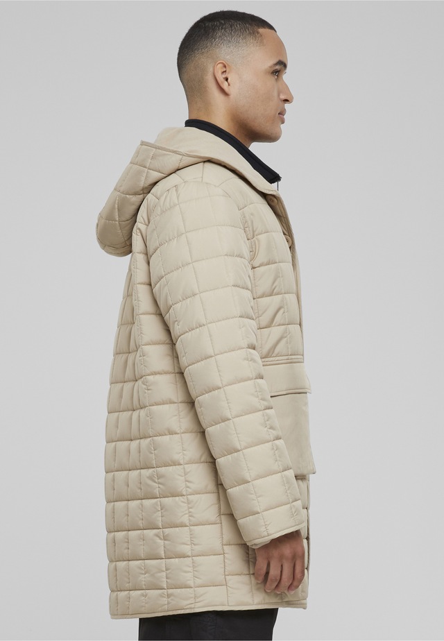 URBAN CLASSICS Winterjacke »Urban Classics Herren Polar Fleece Lined Parka« 1 Stk. tlg. mit Kapuze